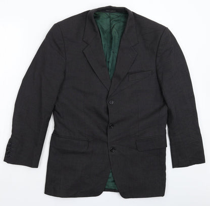 Norton Townsend Mens Black   Jacket Suit Jacket Size 38