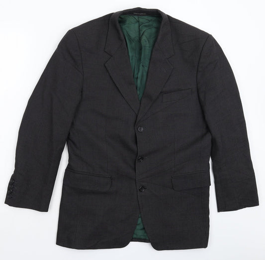 Norton Townsend Mens Black   Jacket Suit Jacket Size 38