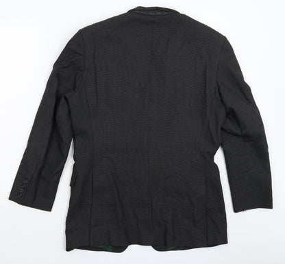 Norton Townsend Mens Black   Jacket Suit Jacket Size 38