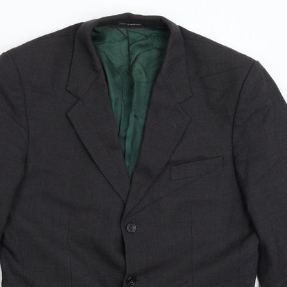 Norton Townsend Mens Black   Jacket Suit Jacket Size 38