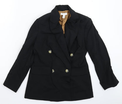 Topshop Womens Black   Jacket Suit Jacket Size 8