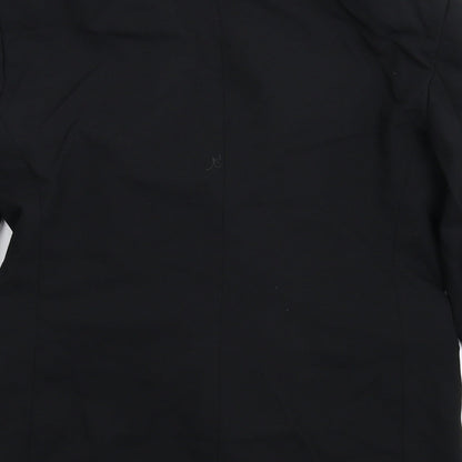 Topshop Womens Black   Jacket Suit Jacket Size 8
