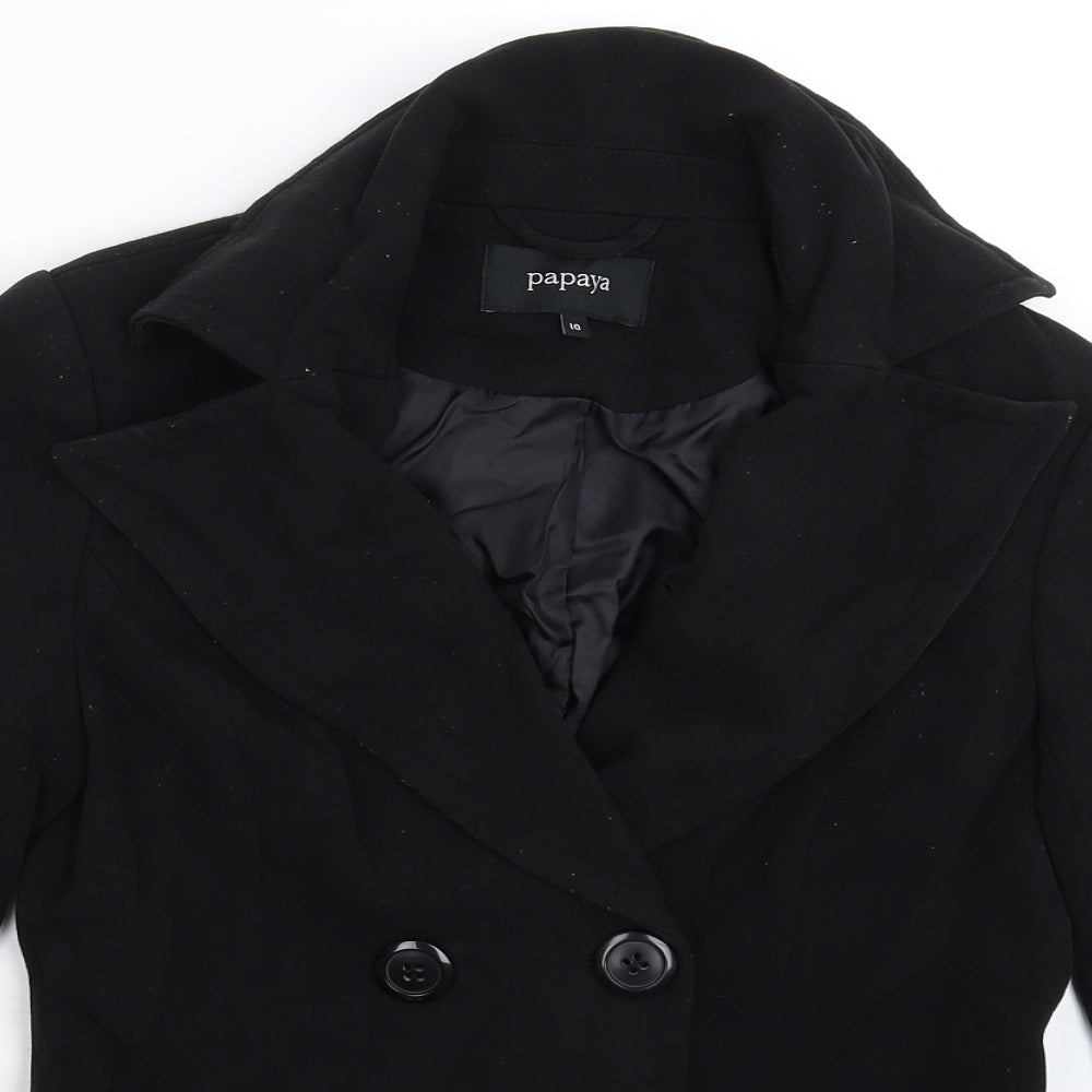 Papaya Womens Black   Jacket Blazer Size 10