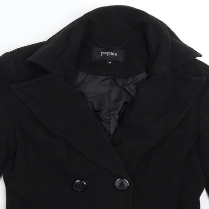 Papaya Womens Black   Jacket Blazer Size 10