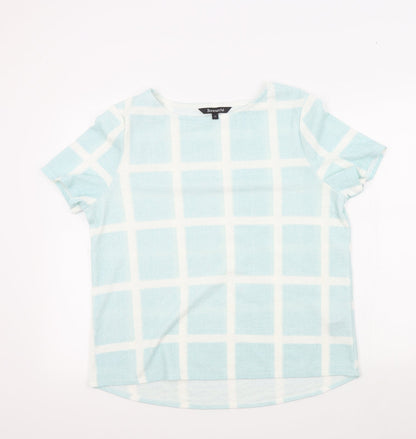 Womens UK Size 16 Bonmarché Blue Basic T-Shirt