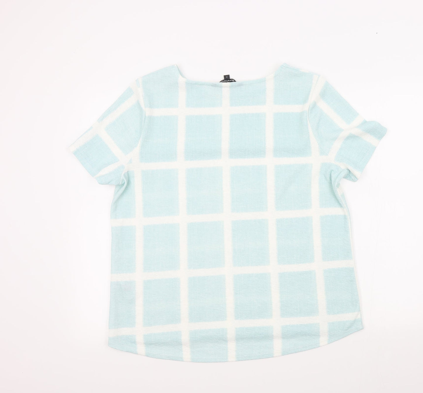 Womens UK Size 16 Bonmarché Blue Basic T-Shirt
