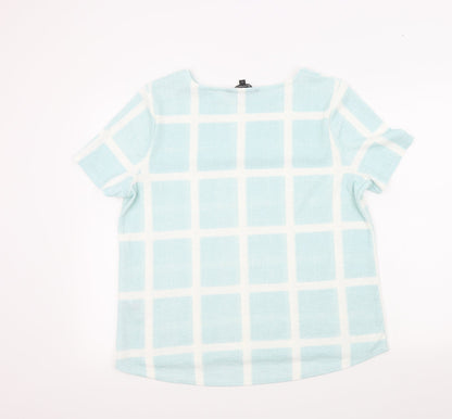 Womens UK Size 16 Bonmarché Blue Basic T-Shirt