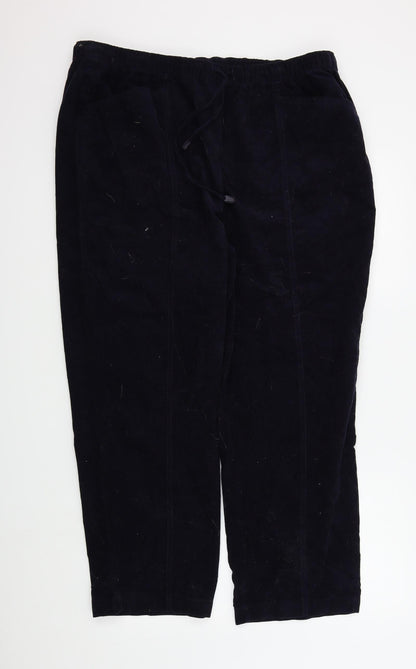 Womens UK Size 22 in EWM Regular Fit  Blue Trousers
