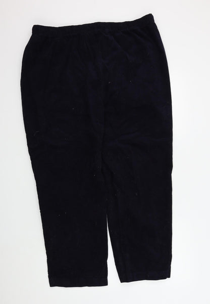 Womens UK Size 22 in EWM Regular Fit  Blue Trousers
