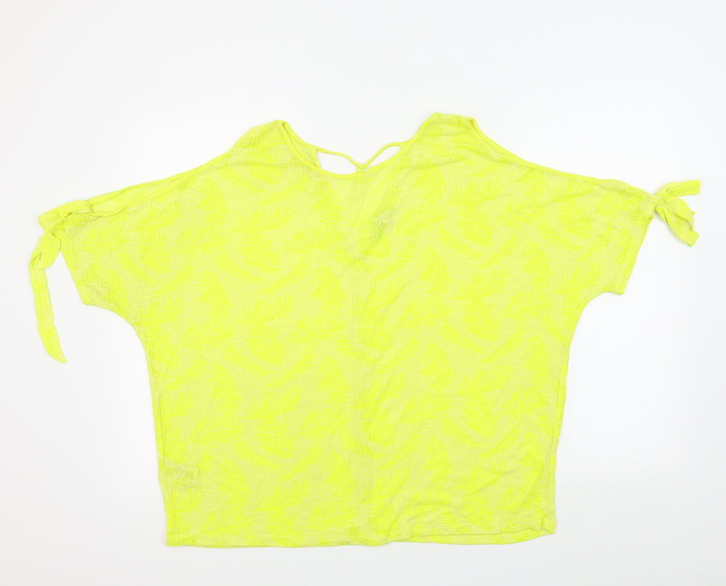 Womens UK Size 18 NEXT Yellow Basic T-Shirt