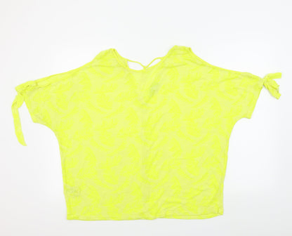 Womens UK Size 18 NEXT Yellow Basic T-Shirt