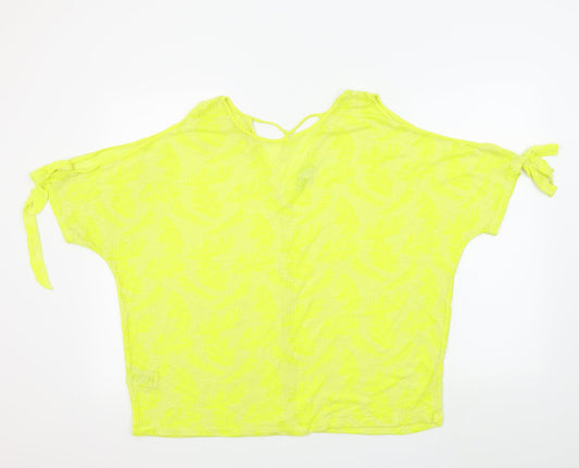 Womens UK Size 18 NEXT Yellow Basic T-Shirt