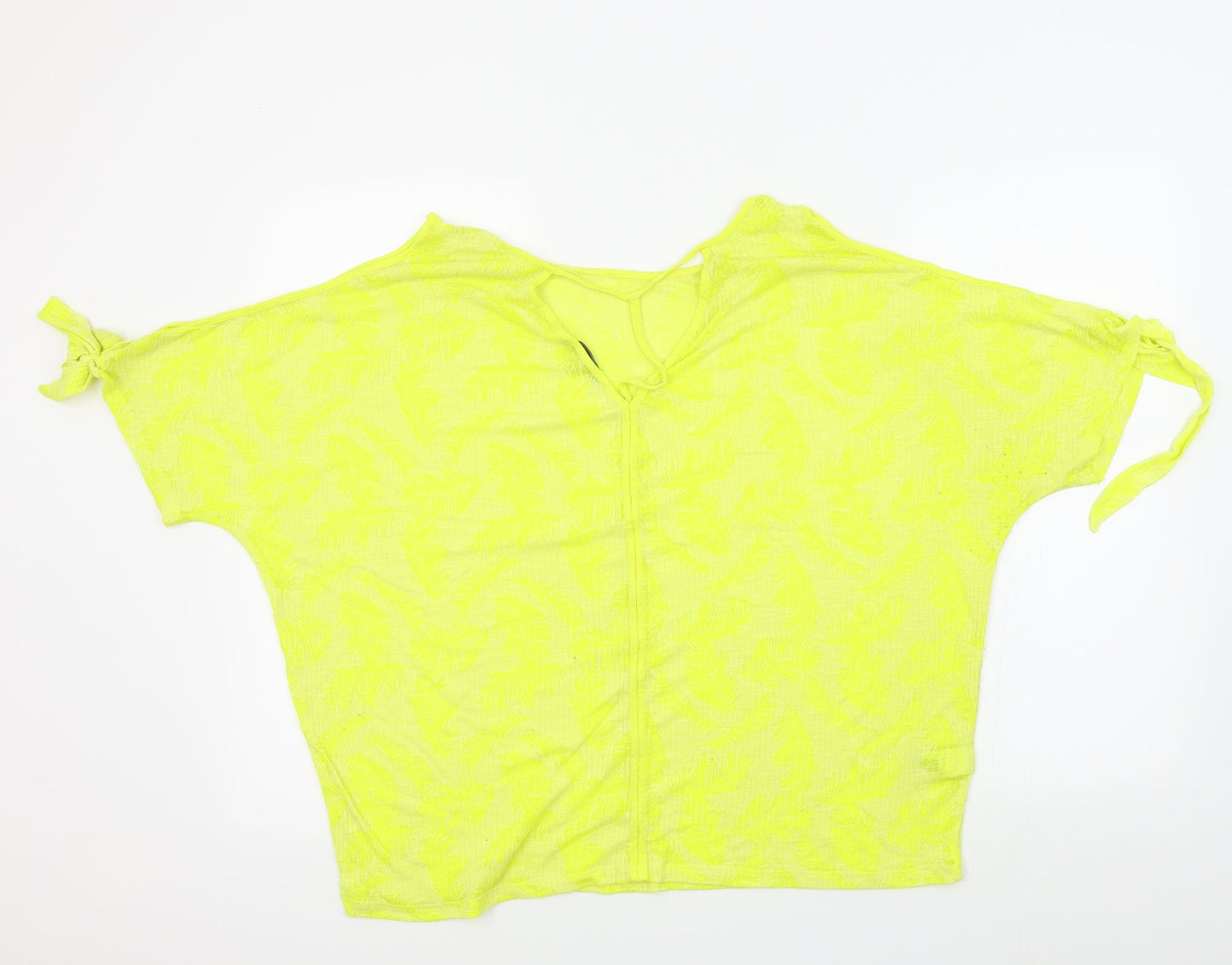 Womens UK Size 18 NEXT Yellow Basic T-Shirt