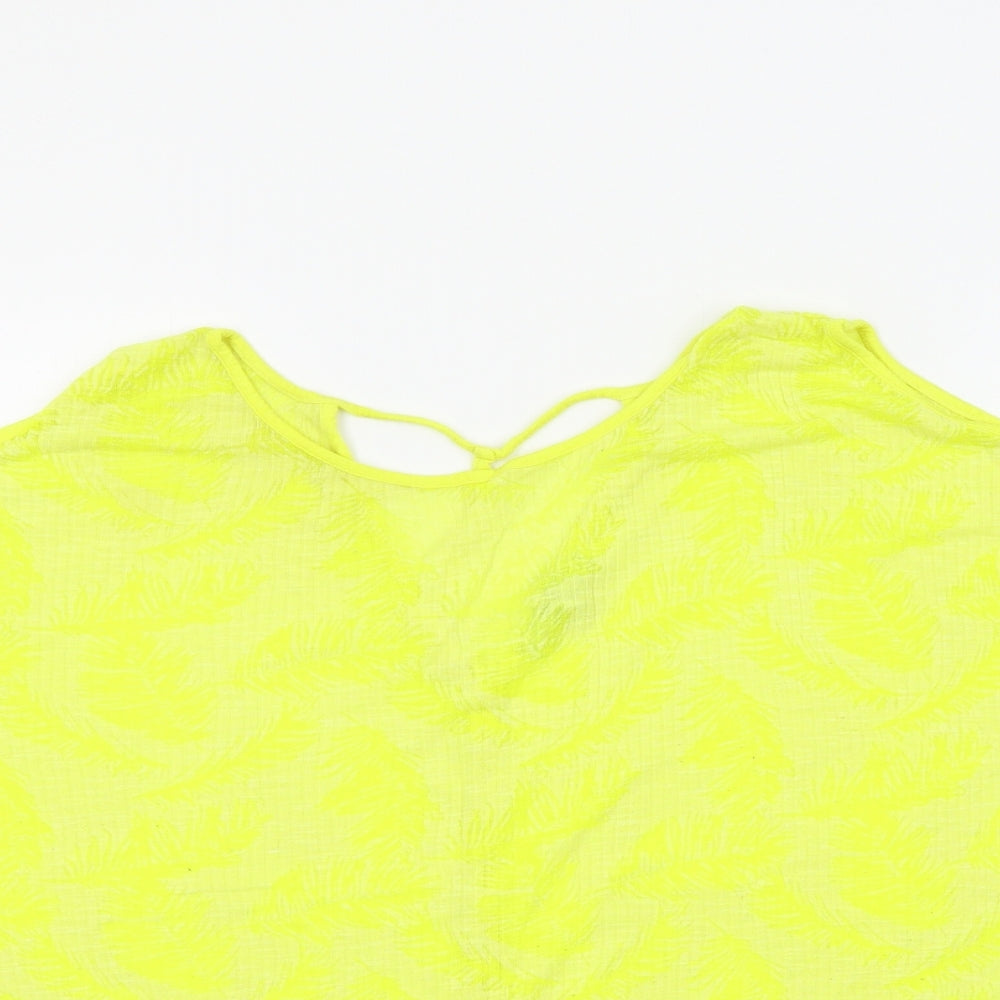 Womens UK Size 18 NEXT Yellow Basic T-Shirt