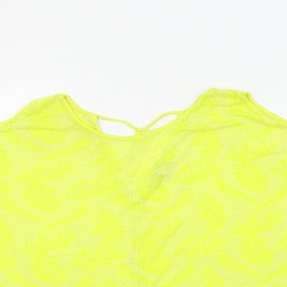 Womens UK Size 18 NEXT Yellow Basic T-Shirt