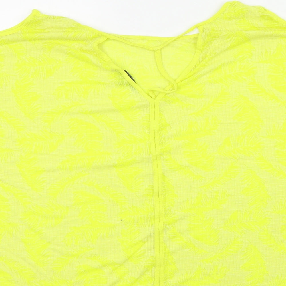 Womens UK Size 18 NEXT Yellow Basic T-Shirt