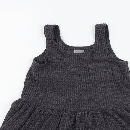 NEXT Girls Grey Chevron  Fit & Flare  Size 12-18 Months