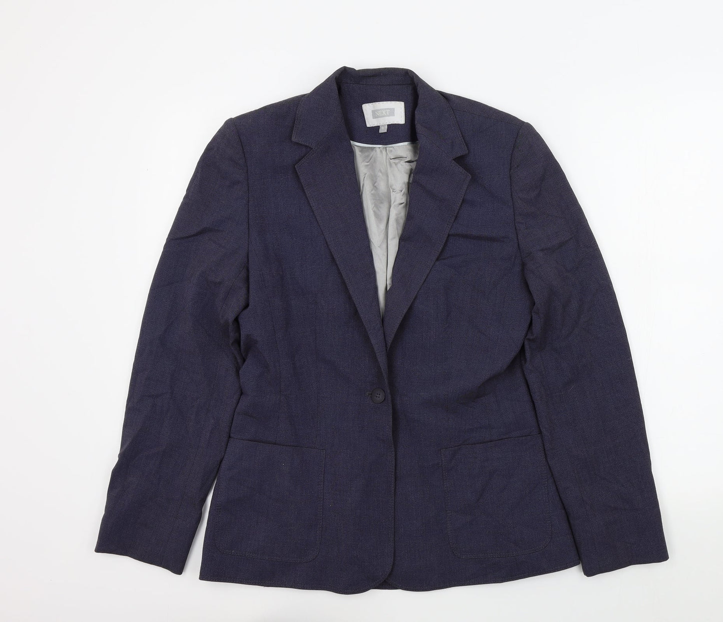 NEXT Womens Blue Colourblock  Jacket Blazer Size 10