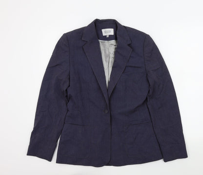 NEXT Womens Blue Colourblock  Jacket Blazer Size 10