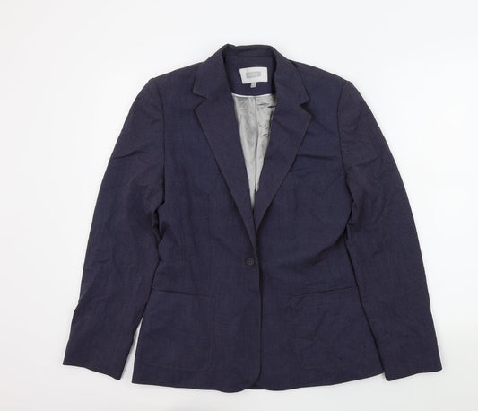 NEXT Womens Blue Colourblock  Jacket Blazer Size 10