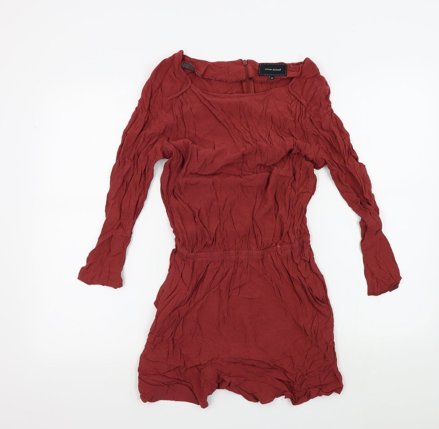 River Island Womens Brown Colourblock  Jumpsuit One-Piece Size 10