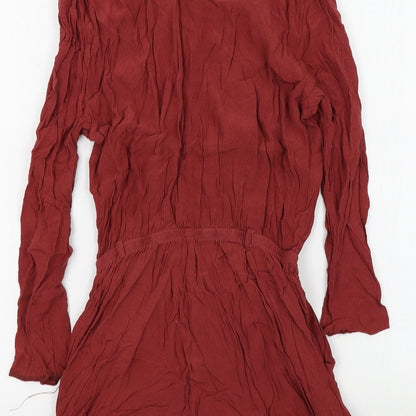 River Island Womens Brown Colourblock  Jumpsuit One-Piece Size 10