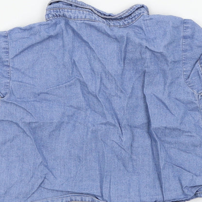 CARTER'S Girls Blue   Basic Button-Up Size 2 Years