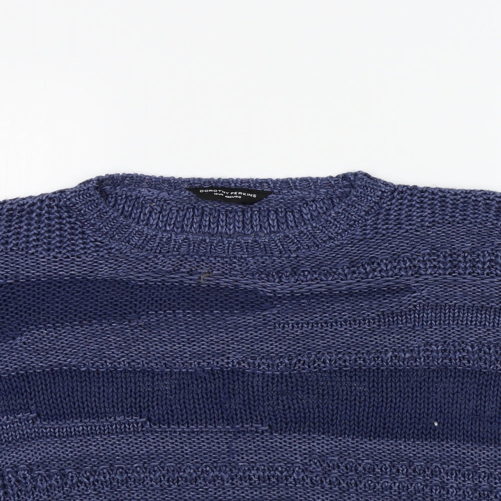 Womens UK Size 14 Dorothy Perkins Blue Pullover Jumper