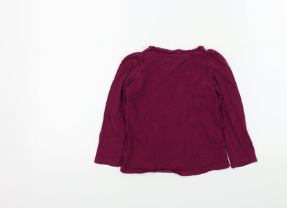 Sweet Millie Girls Purple Colourblock  Basic T-Shirt Size 4 Years