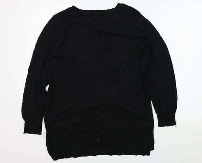 Womens UK Size 14 NEXT Black Pullover Jumper
