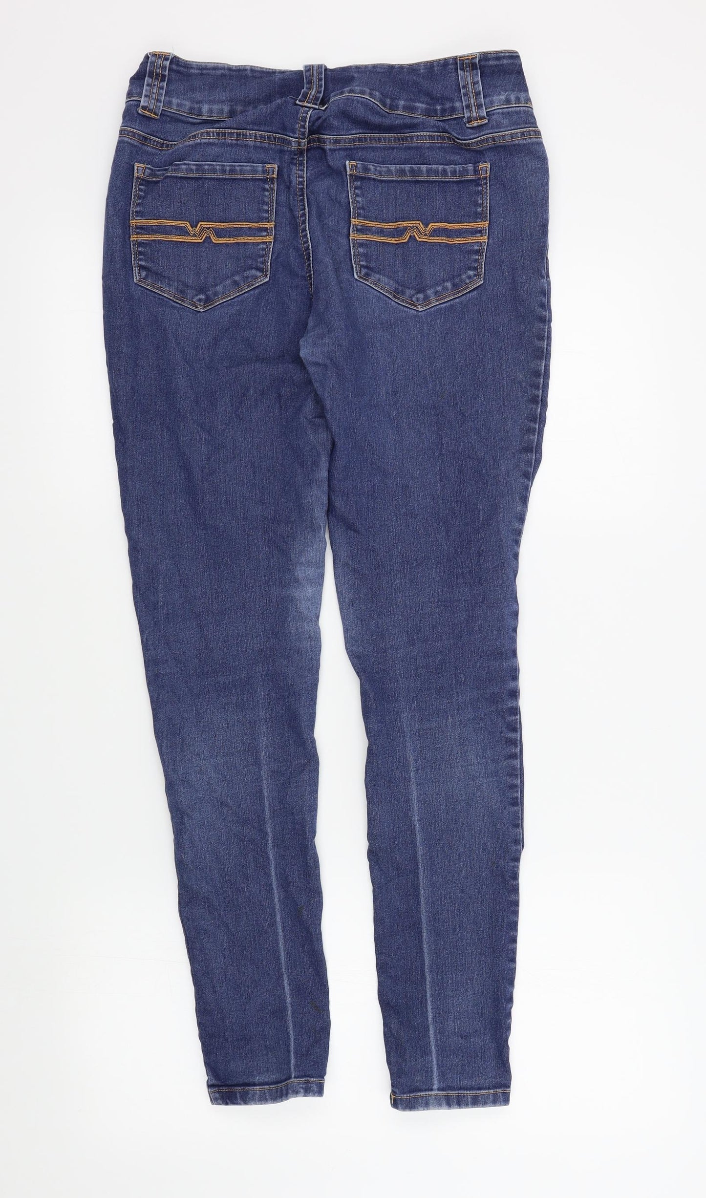 MATTTHEW WILLIAMSON Womens Blue   Skinny Jeans Size 12 L29 in