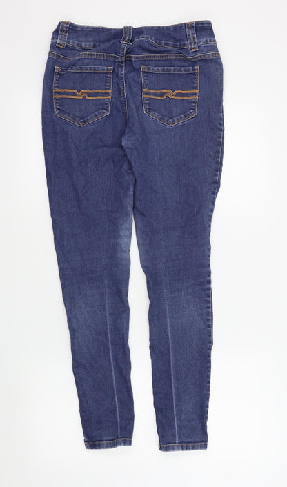 MATTTHEW WILLIAMSON Womens Blue   Skinny Jeans Size 12 L29 in