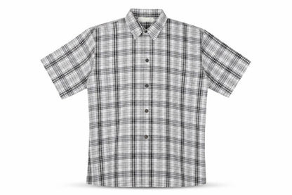 Mens UK Size XL Christopher Marcus Black  Button-Up Short Sleeve Casual Shirt
