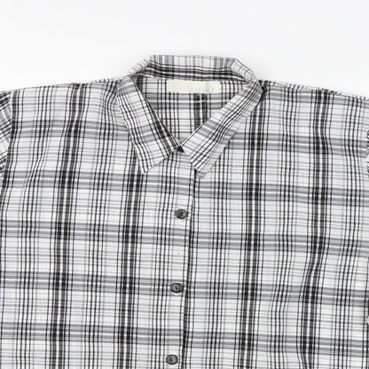 Mens UK Size XL Christopher Marcus Black  Button-Up Short Sleeve Casual Shirt