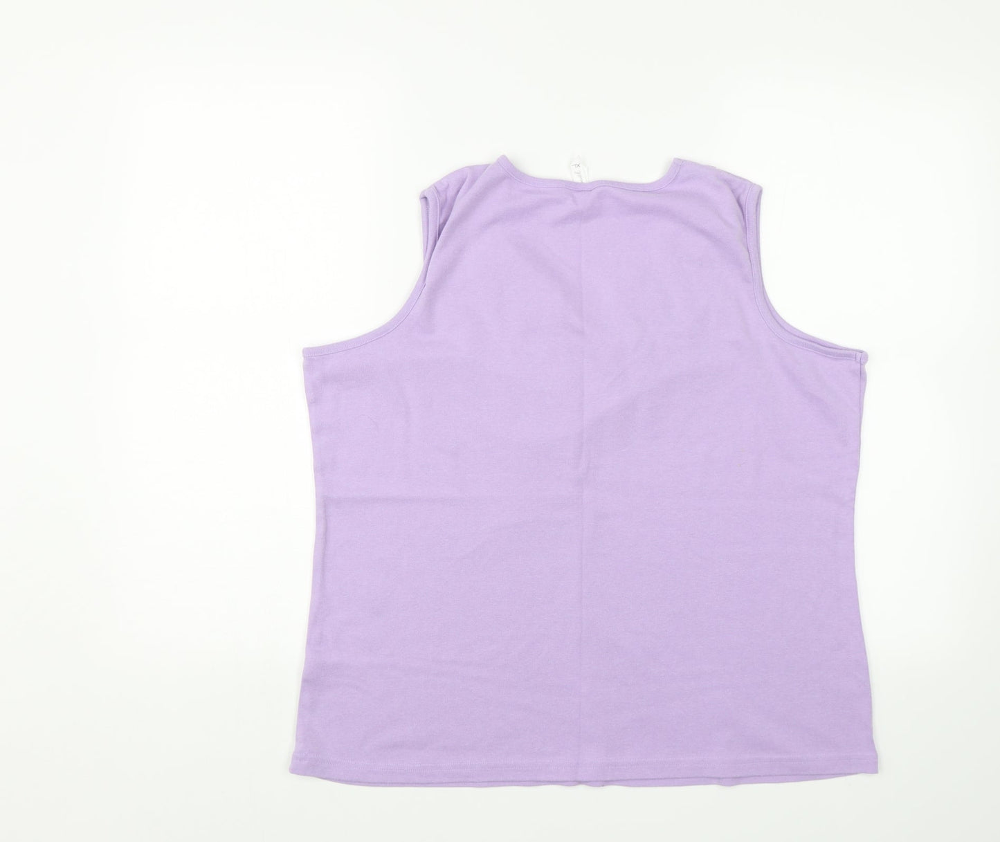 Womens UK Size XL BM Purple Basic Tank