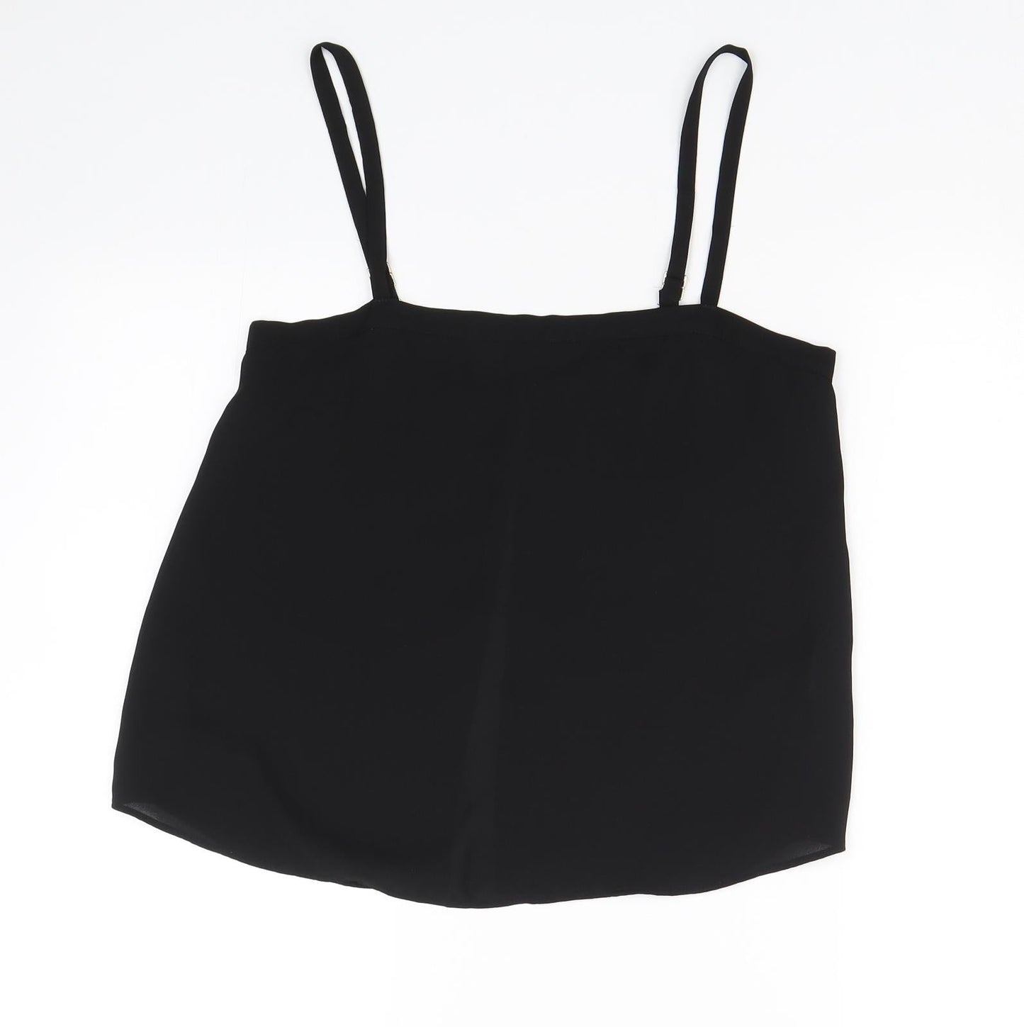 Womens UK Size 10 River Island Black Basic Tank