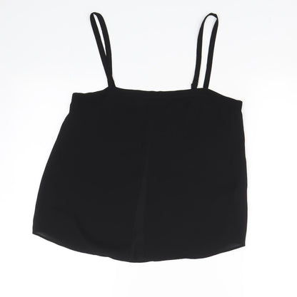 Womens UK Size 10 River Island Black Basic Tank