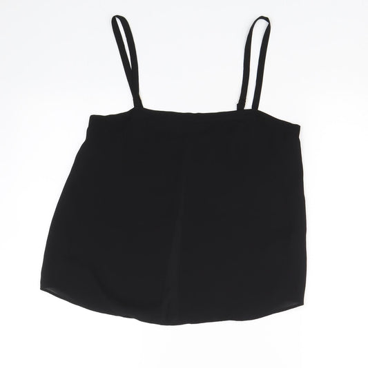 Womens UK Size 10 River Island Black Basic Tank