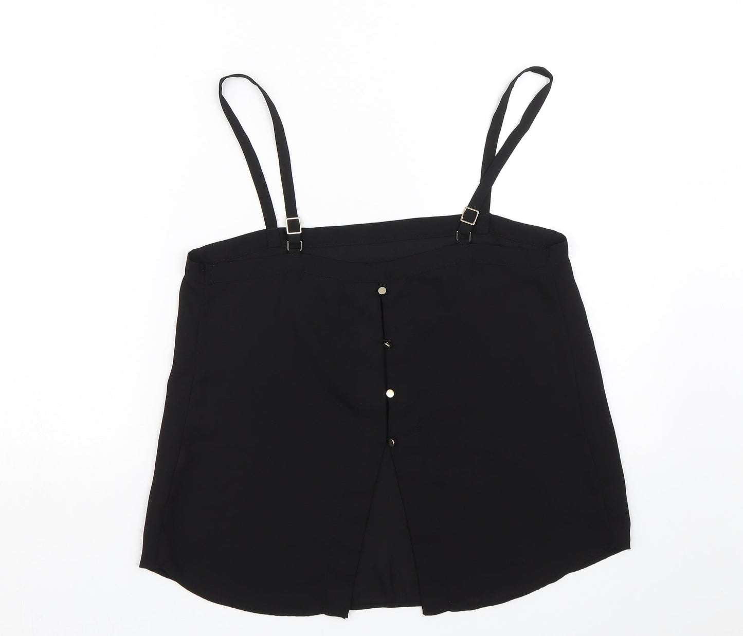 Womens UK Size 10 River Island Black Basic Tank