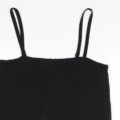 Womens UK Size 10 River Island Black Basic Tank