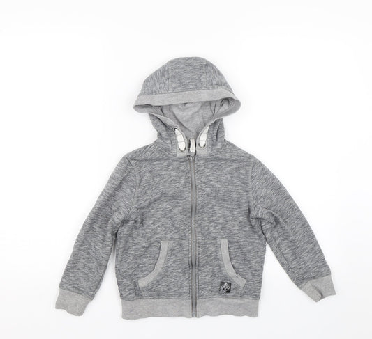 F&F Boys Grey   Full Zip Hoodie Size 6-7 Years