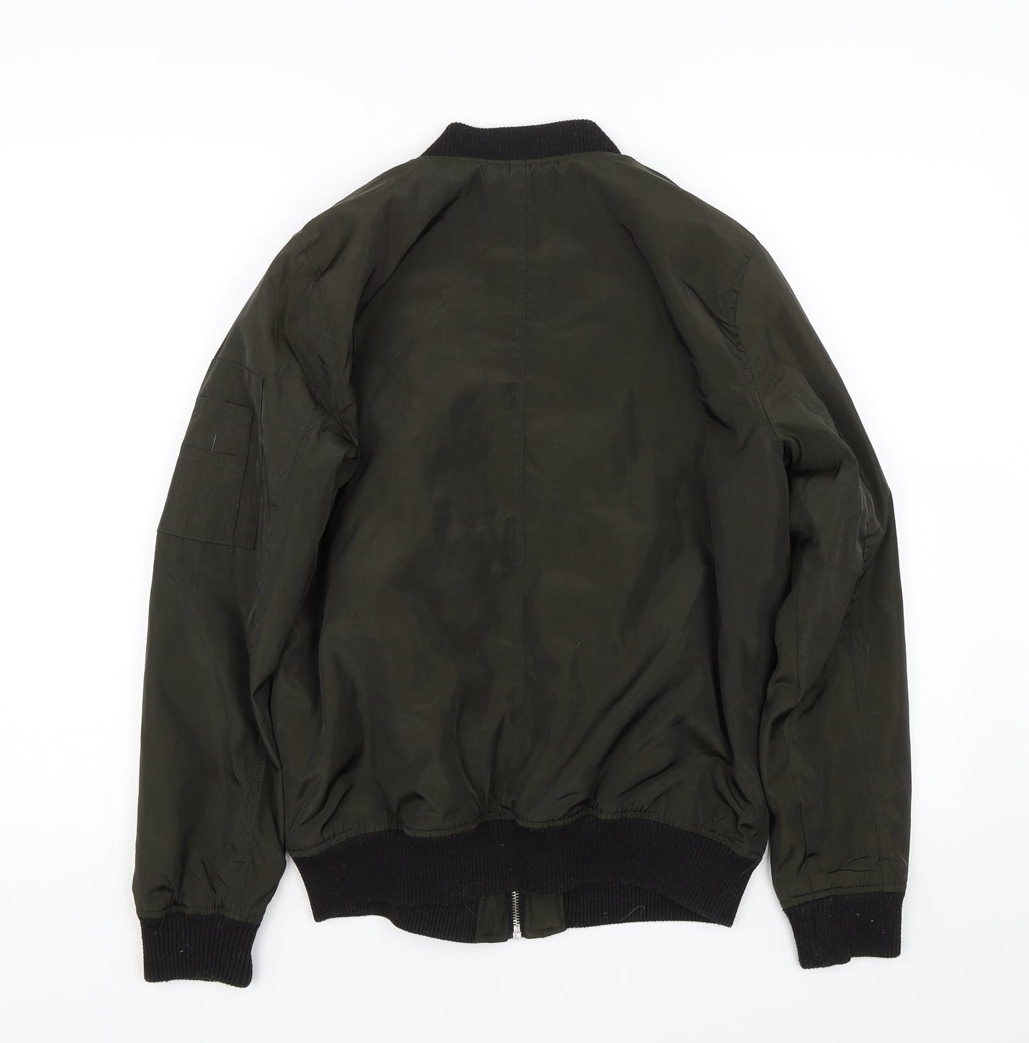 Womens UK Size 10 New Look Green Bomber Jacket