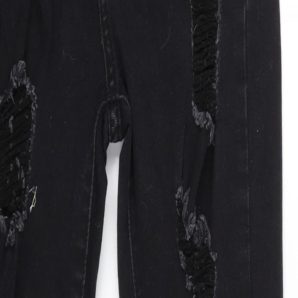 Womens UK Size S Shien Regular Fit Skinny Black Jeans