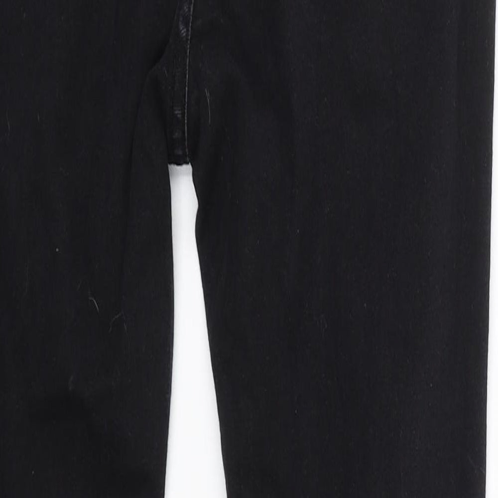 Womens UK Size S Shien Regular Fit Skinny Black Jeans