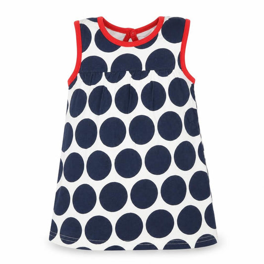 George Girls Blue Polka Dot  Tank Dress  Size 9-12 Months