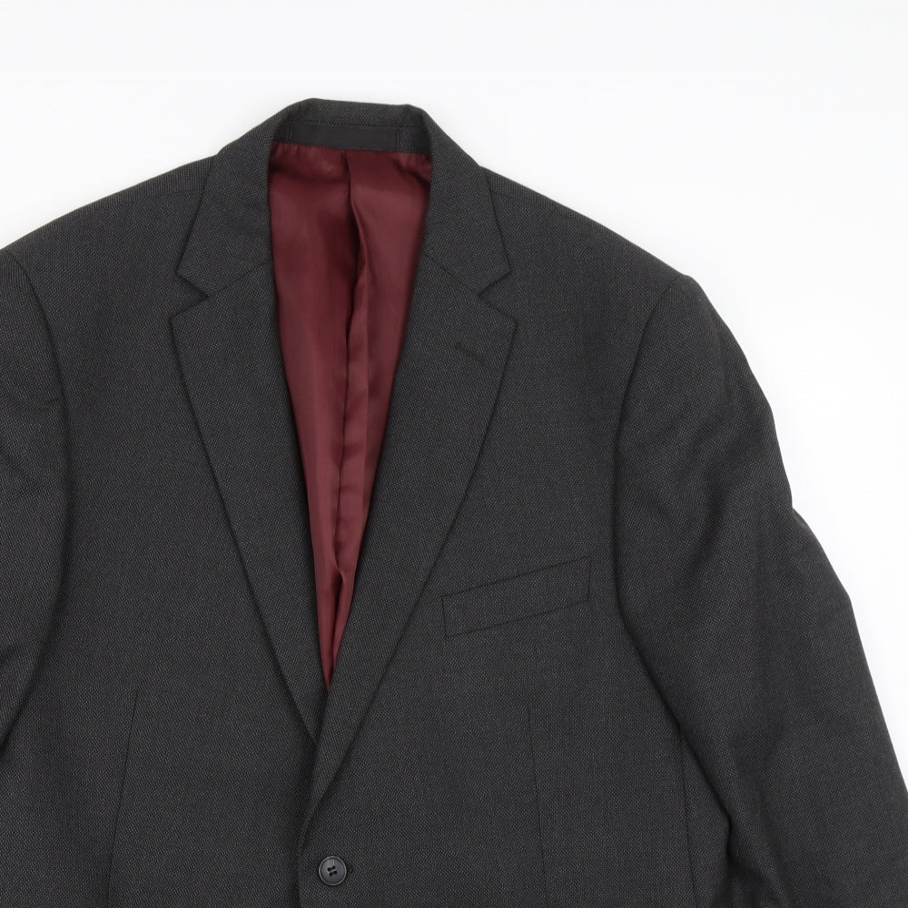 Mens UK Size M M&S Regular Grey Suit Jacket