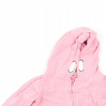 NEXT Girls Pink   Full Zip Jumper Size 9-10 Years