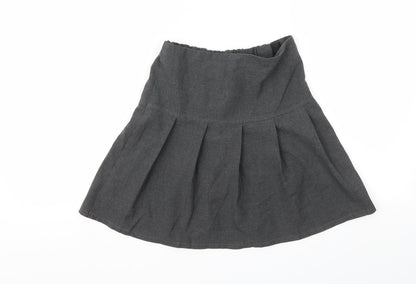 M&S Girls Grey   Flare Skirt Size 8-9 Years