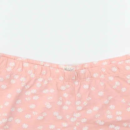 F&F Womens Orange Floral  Cut-Off Shorts Size 12 - Stretch waistband