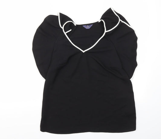 TU Womens Black   Basic Blouse Size 8